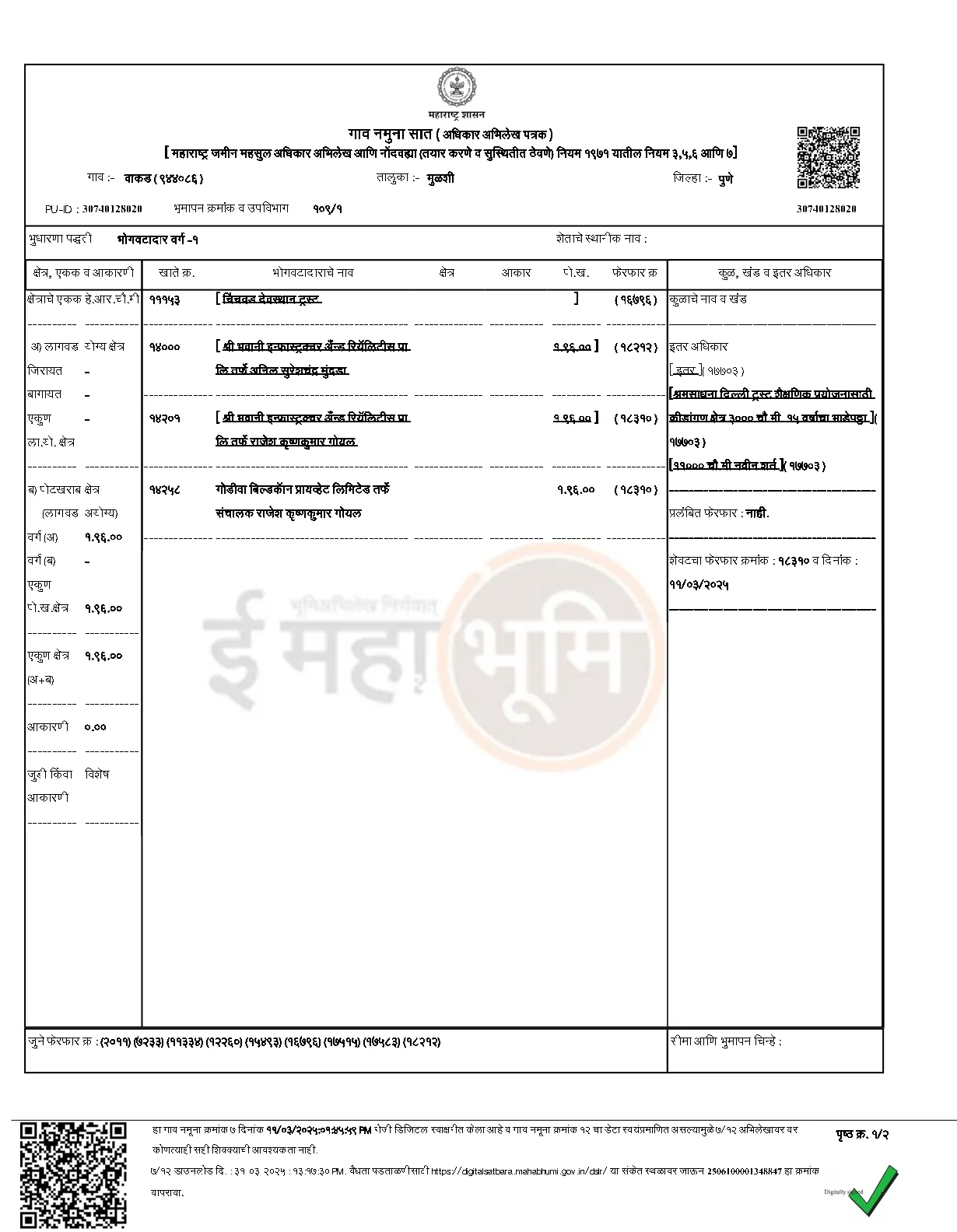 Occupancy Certificate (If Ready-to-Move)

Kohinoor